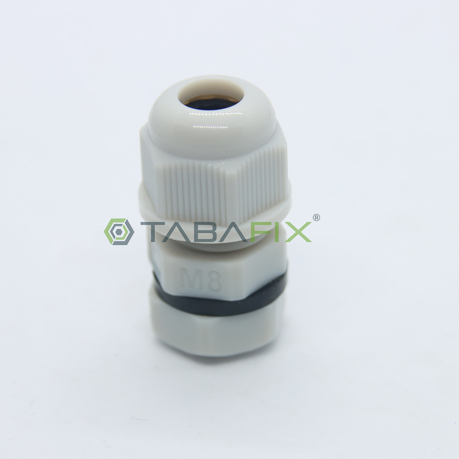 Tabafix® M8 x 1.25 (2-5 Mm) Somunlu Açık Gri Mini Plastik Kablo Rakoru IP68